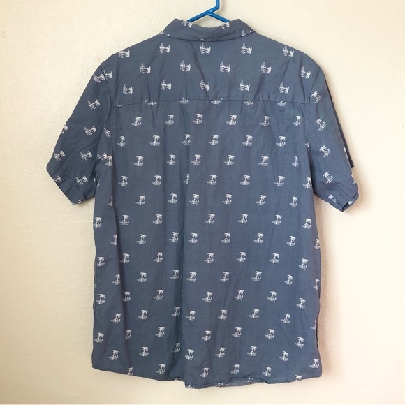 Molokai Surf Co. Palm Trees Print Button Down Hawaiian Shirt Boy's XL - Picture 2 of 6